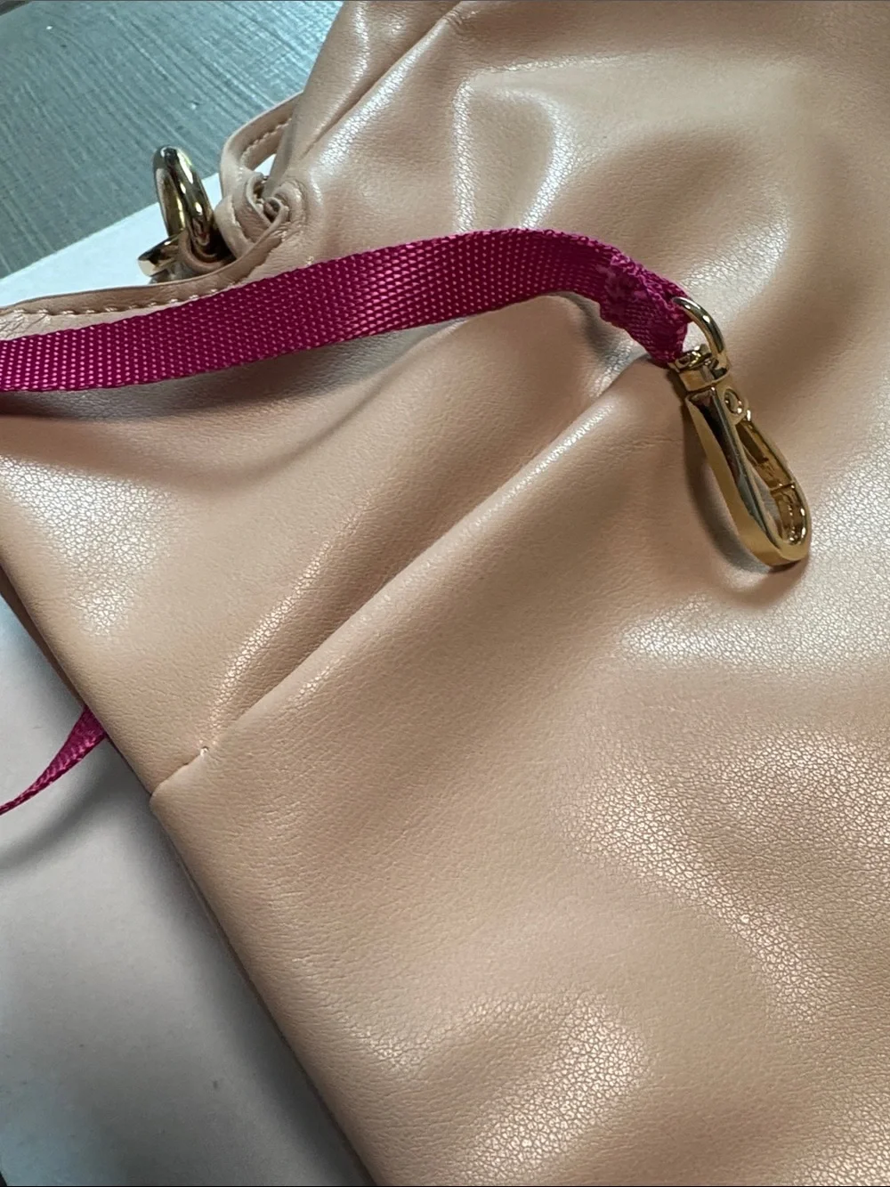 On 34th Everyday Leather Shoulder Bag in Dusty Pink NWT